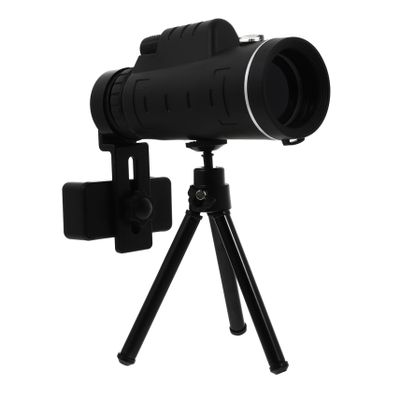 LOPUNER 1 Set Monocular Telescope for Phone Use Black Tripod Included for Camping Bird Watching and Stargazing Enhance Your Mobile Photography