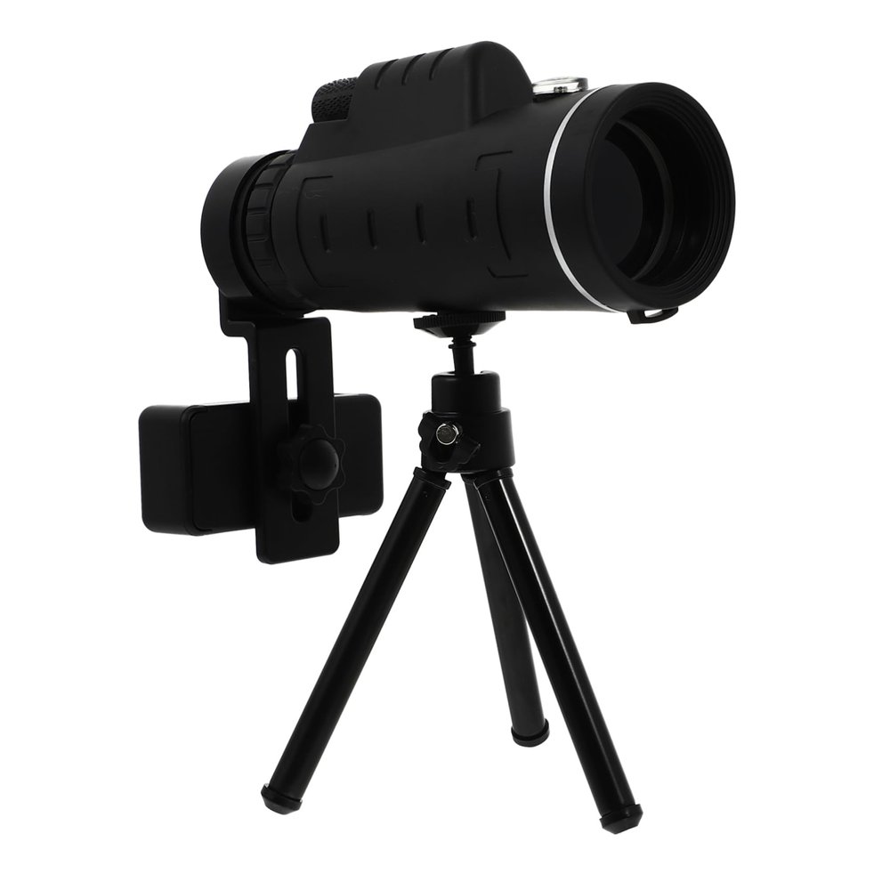LOPUNER 1 Set Monocular Telescope for Phone Use Black Tripod Included for Camping Bird Watching and Stargazing Enhance Your Mobile Photography