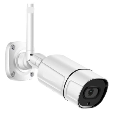 LNBBEQ 5MP IP Camera WiFi Surveillance Video Outdoor Camera Metal Bullet CCTV Wi Fi AI Human Detect Cam(US Plug,2MP No TF Card)