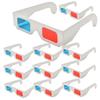 Didiseaon 10 pcs Glasses for Movies and Games Lightweight Red Blue Anaglyph Viewing Glasses for Home Theater Parties and Festivals Easy to Use and Share view 1