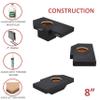 8" Single Sealed sub Box, fits 02-24 ram 1500 Quad cab Speaker Box subwoofer Enclosure Custom car Audio view 4
