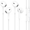 2 Packs for iPhone Headphones Wired Earbuds Earphones Built-in Microphone & Volume Control Noise Reduction Headsets for iPhone 14/13/12/11/XR/XS/X/8/7/SE/Pro/Pro Max, No Bluetooth Need, Plug and Play view 1