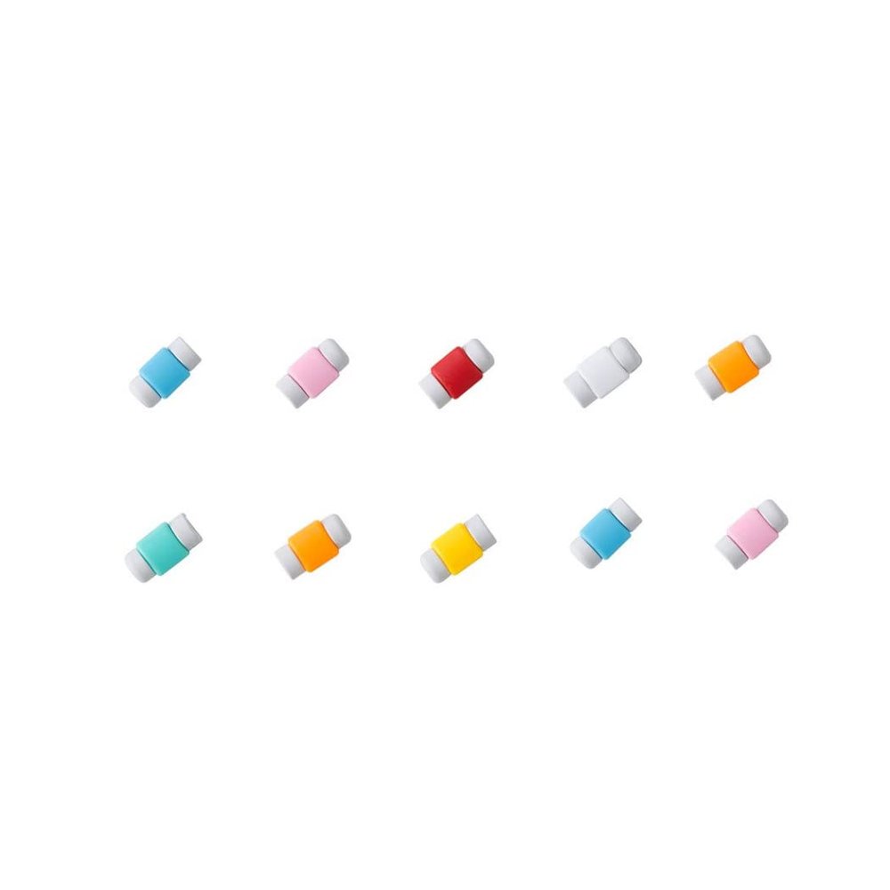 10Pcs Cable Guards Charging Cable Protection Saver for USB Charging (Random Color) Protector