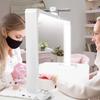 AOXDWGE 33.5" Foldable Nail Desk Lamp, 3350LM Half Moon Light for Nail Desk view 1