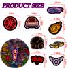 100 Pcs Neon Race Car Theme Stickers Cool Race Car Sticker Waterproof Vinyl Sticke for Water Bottles Laptop Skateboard Luggage Computer Stickes view 2