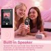 64GB MP3 Player with Bluetooth 5.3, Music Player with HiFi Sound for Sports Runners, 2.4" Screen MP3 Player Built in HD Speaker Voice Recorder E-Book, Expanded Up to 128GB, Earphone Included, Pink view 3