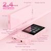 64GB MP3 Player with Bluetooth 5.3, Music Player with HiFi Sound for Sports Runners, 2.4" Screen MP3 Player Built in HD Speaker Voice Recorder E-Book, Expanded Up to 128GB, Earphone Included, Pink view 4
