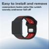 UYRUREL Sport Band Compatible with Amazfit Helio Strap Fitness Tracker Wristband Ultra Soft Liquid Silicone Breathable and Sweat Proof, Quick Detachable Design,2 pack,Black Gray+Black Red. view 3
