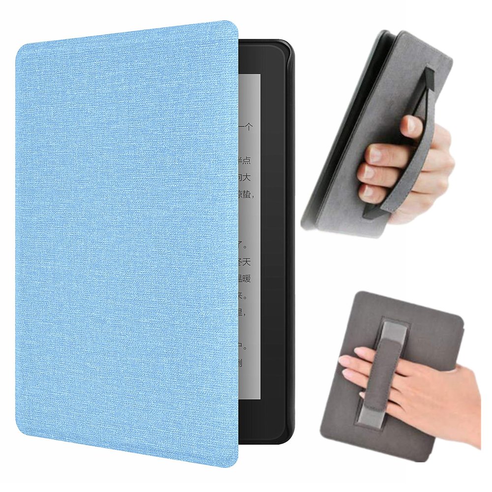 Yzlvigrous Cloth Texture Case for Kindle 11th Gen 2024/2022, 6 inch Ultra Slim PU Cover with Auto Sleep/Wake and Hand Strap, Model: RS23CV/C2V2L3