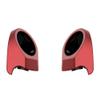 Advanblack Color-Matched 6.5" Tour Trunk Pack Rear Speaker Pods Compatible with Harley Touring King Tour Trunk Pack  Fits Boom Audio & Aftermarket Speakers (Ember Red Sunglo) view 3