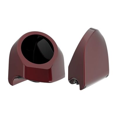 Advanblack Color-Matched 6.5" Rear Tour Trunk Pack Rear Speaker Pods Compatible with Harley Touring King Rear Tour Trunk Pack Fits Boom Audio & Aftermarket Speakers(Mysterious Red Sunglo)