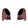Advanblack Color-Matched 6.5" Rear Tour Trunk Pack Rear Speaker Pods Compatible with Harley Touring King Rear Tour Trunk Pack Fits Boom Audio & Aftermarket Speakers(Mysterious Red Sunglo) view 3