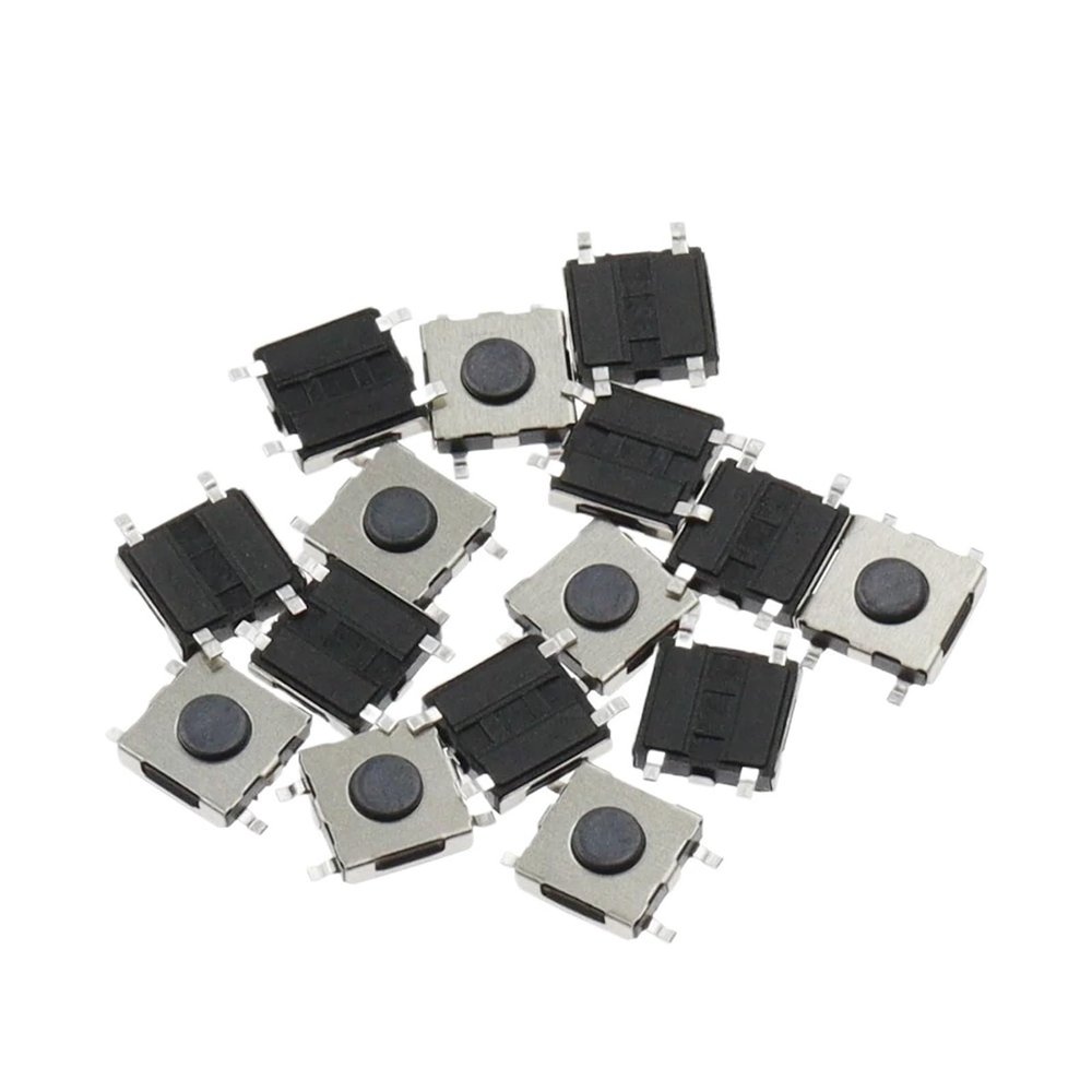 100PCS 4.5X4.5X1.5MM 4Pin SMD Tact Switch 4.5 * 4.5 * 1.5mm 4P Micro Push Button Tactile Switchs