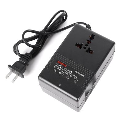 200W 220V to 110V Transformer Step-Down Transformer Voltage Converter Travel Adapter Inverter
