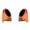 Advanblack Color-Matched 6.5" Rear Tour Trunk Pack Rear Speaker Pods Compatible with Harley Touring King Rear Tour Trunk Pack  Fits Boom Audio & Aftermarket Speakers (Amber Whiskey) view 3