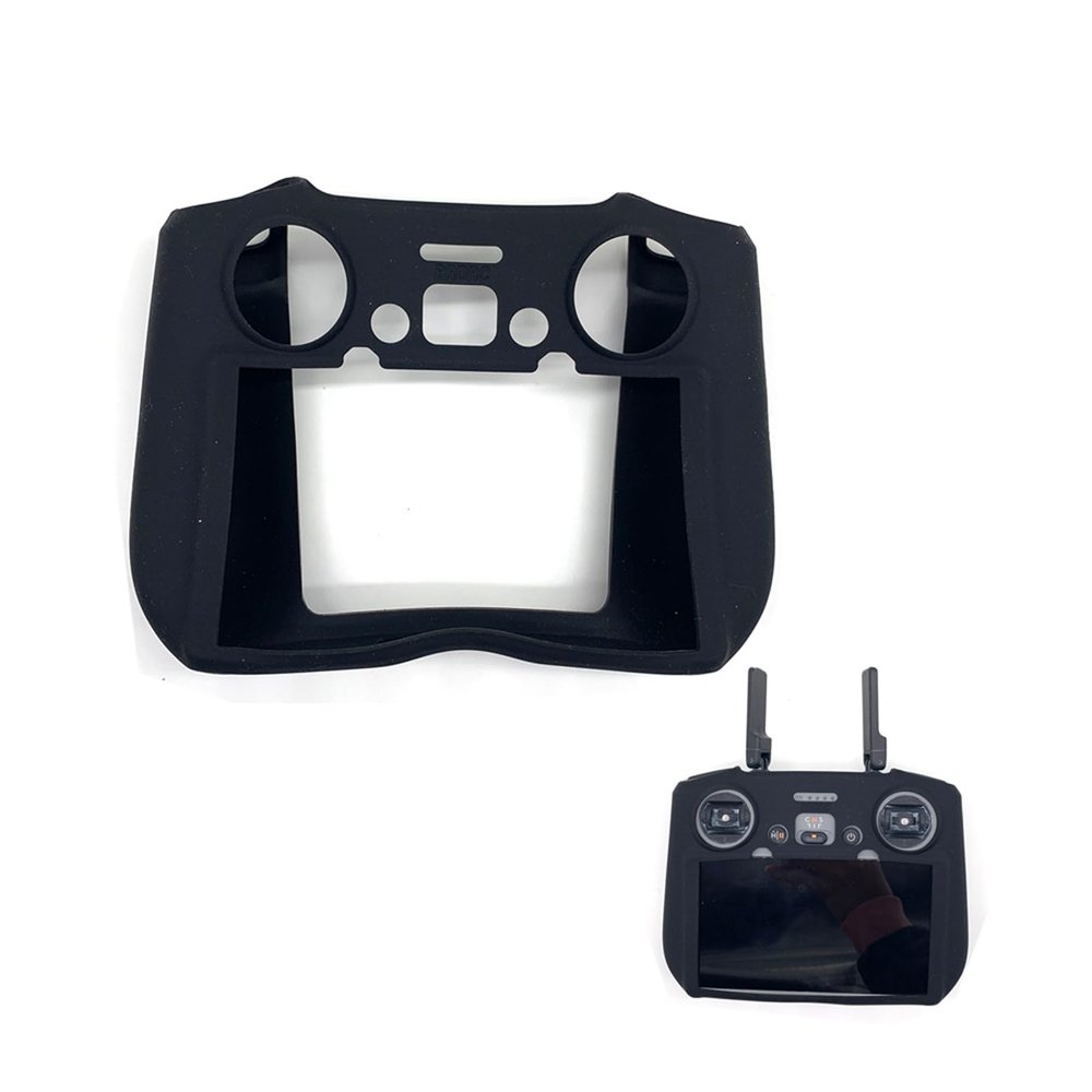 Wtohoby Anti-Collision RC 2 Cotnrol Silicone Cover Case for DJI Mavic 4 Pro Flip Air 3S Air 3 Mini 4 Pro Drone RC 2 Remtoe Controller Scratch-Proof Protector Camera Quadcopter Accessories (Black)