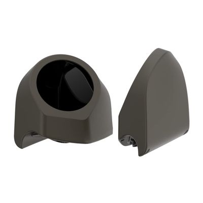 Advanblack Color-Matched 6.5" Rear Tour Trunk Pack Rear Speaker Pods Compatible with Harley Touring King Rear Tour Trunk Pack  Fits Boom Audio & Aftermarket Speakers(River Rock Gray Denim)