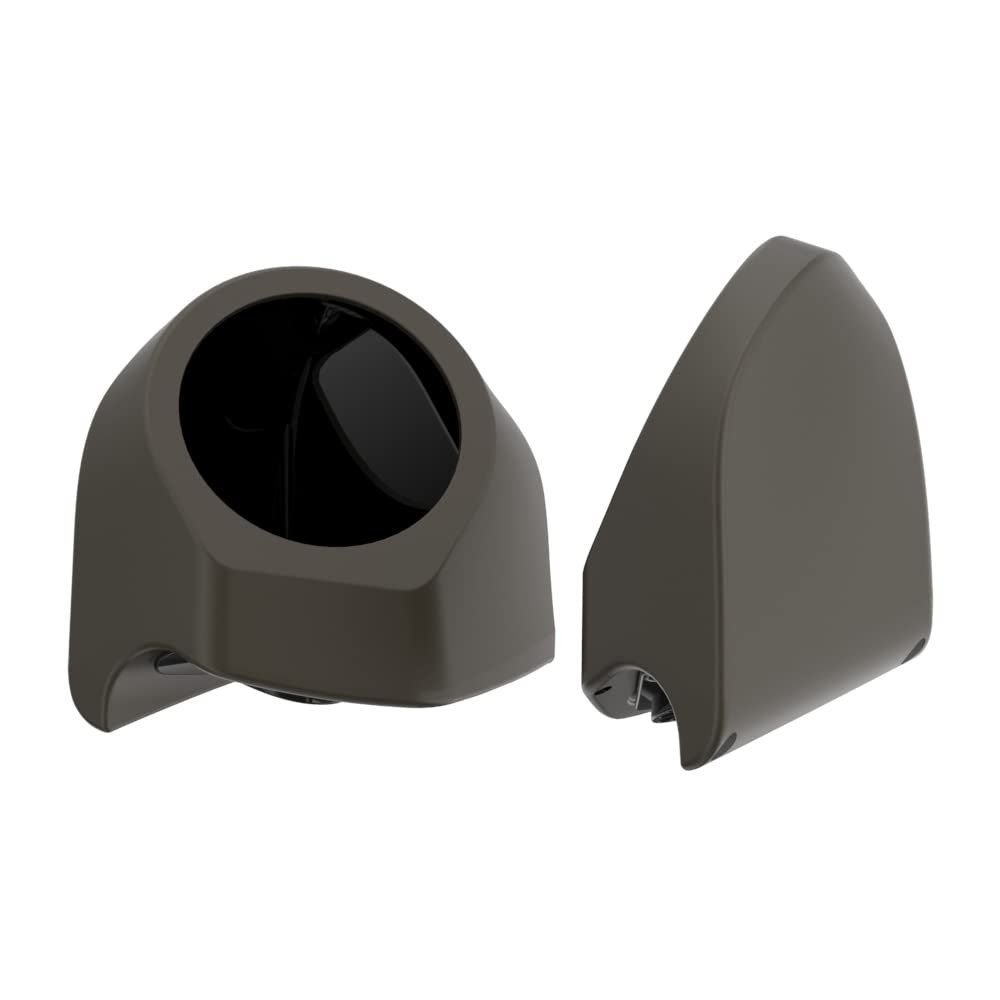 Advanblack Color-Matched 6.5" Rear Tour Trunk Pack Rear Speaker Pods Compatible with Harley Touring King Rear Tour Trunk Pack  Fits Boom Audio & Aftermarket Speakers(River Rock Gray Denim)