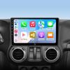 10.2 Inch Car Radio Stereo Upgrade for Jeep Wrangler JK Compass Grand Cherokee Dodge Ram 2009-2012 2+64G with Wireless CarPlay/Android Auto/Touch Screen/Android 13/GPS Navigation/HD Backup Camera view 1