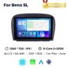 ASHOIH 9 Inch Touchscreen Car Stereo Radio for Mercedes SL R230 SL350 SL500 SL55 SL65, Supports Bluetooth, GPS, CarPlay, Android Auto, Reverse Camera(Size:8 Core 2+32 G M200S) view 2