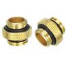 uxcell 2pcs G1/4" Male to Male Connector, Aluminium Soft Tube Extender Fitting for PC Computer Water Cooling System, Gold view 1