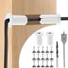 Cable Routing Kit - Cable Installation Kit, Good Sealing Wire Routing Set, Mounting Accessories, 2 * Grommets, 1" Spade Drill Bit, 5/16" Drill Bit, 15 Wall Clamps view 1