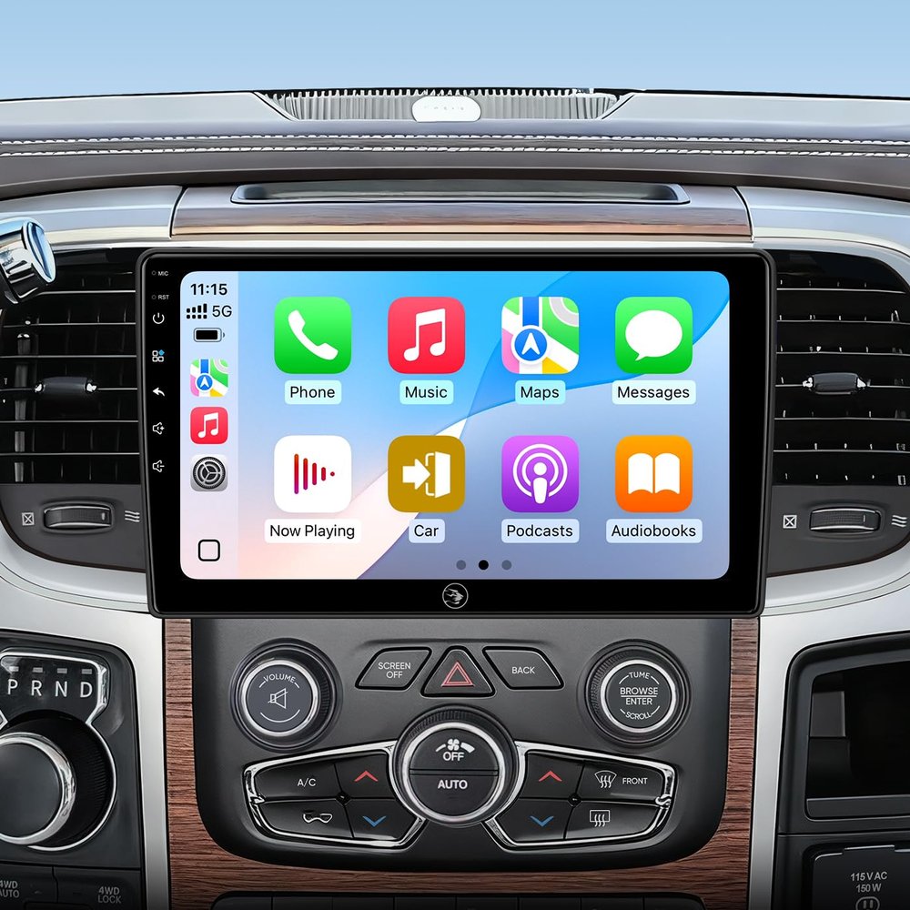 10.2inch Car Stereo Radio for Dodge Ram Pickup 1500 2500 3500 2013 2014 2015 2016 2017 2018 2G+32G with Wireless carplay/Android auto/Touchscreen/Android13/GPS Navigation/HD Backup Camera