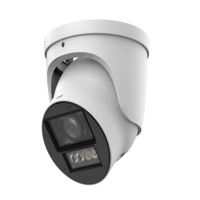 EmpireTech Smart IR and Warm Dual Lights 4MP 1/1.8" CMOS Turret IP Camera 2.7mm-12mm Motorized vari-foca Lens,Two-Way Talk,IVS,IPC-T54PRO-ZE (White)