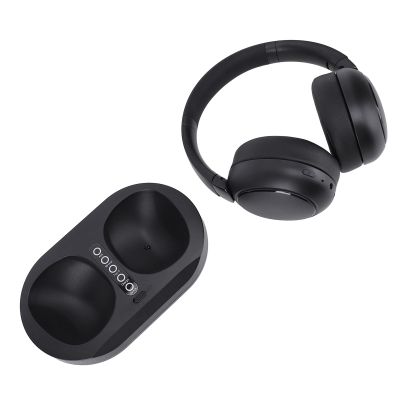 Sanpyl Wireless Headphones for TV Watching, TV Headphones Wireless for Seniors with Charging Base, Support 2.4G and Bluetooth 5.3, for Parents Elderly (US Plug)