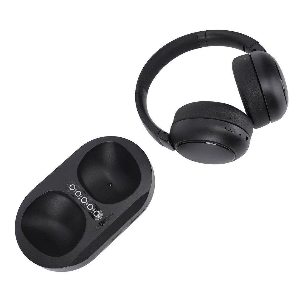 Sanpyl Wireless Headphones for TV Watching, TV Headphones Wireless for Seniors with Charging Base, Support 2.4G and Bluetooth 5.3, for Parents Elderly (US Plug)