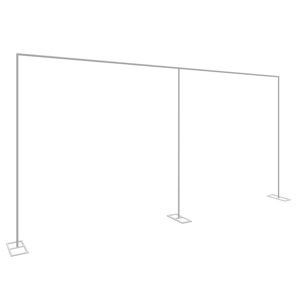 10x20 Ft Backdrop Stand Heavy Duty with Base, Square Metal Wedding Arch 22lbs Load Capacity, Balloon Arch Stand for Wedding Baby Shower Birthday Parties Banquet Decorations