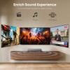 TBBSC 50W Sound Bar, 16 inch Bluetooth TV Speaker with Remote & 2 Built-in Full-Frequency Speakers, Wireless Soundbar for TV Home Theater & Audio, Iron Gray view 3