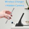 LIZVIE Phone Charger Camera, Wireless Charging Cam, 110 Wide Angle, 2.4G WiFi/Free APP Remote Control, Motion Detection, Supports 256G SD Card, Hidden Cam Charger for Home/Office Indoor Security. view 2
