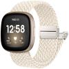 Maledan Soft Stretchy Band Compatible with Fitbit Sense 2 Band/Sense Bands/Fitbit Versa 3 Bands/Versa 4 Bands for Women, Magnetic Sport Braided Bracelet Nylon Straps Comfortable Replacement Strap view 1