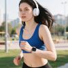 Maledan Soft Stretchy Band Compatible with Fitbit Sense 2 Band/Sense Bands/Fitbit Versa 3 Bands/Versa 4 Bands for Women, Magnetic Sport Braided Bracelet Nylon Straps Comfortable Replacement Strap view 2