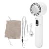 EIMSOAH Handheld Cooling Fan, 5 Speed Levels Adjustable USB Charging Portable Small Pocket Fan, for Women Girl (White) view 1