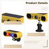 Waterproof Solar Motion Sensor Alarm, 2-Piece Set, with 13 Distinct Alerts, Led Lights, Wireless Setup for Outdoor Home Security view 3