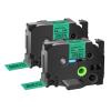GREENCYCLE TZe-751 24mm 0.94 Laminated Green Label Maker Tape Compatible for Brother P-Touch TZ-751 TZe751 Black on Green TZe TZ Tape for PT-D600 PT-D610BT PT-P700 PT-P710BT,2 Pack view 1