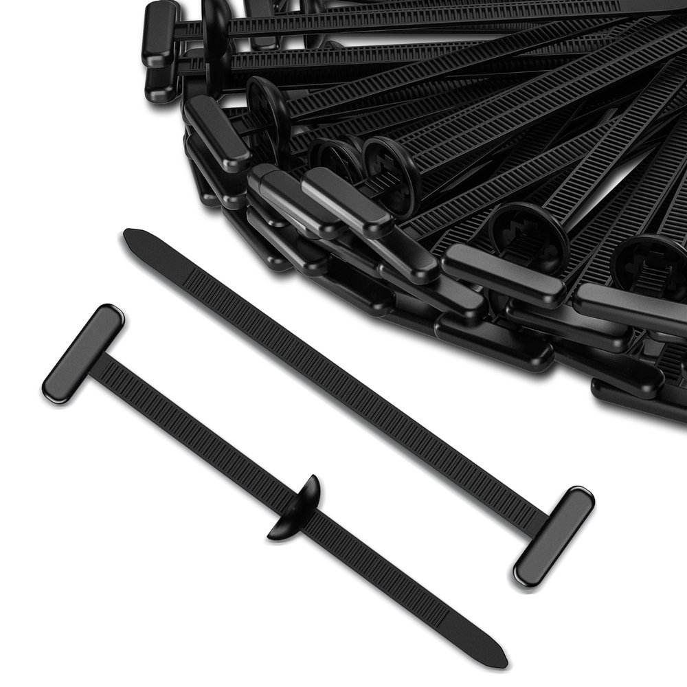 100PCS Nylon Universal Cable Tie Buckle, Heavy Duty Self-Locking Zip Ties with Button Lock, UV-Resistant Fasteners, for Car Fender Trunk Repair