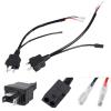 2PCS Harness Wire for Projector Lens L*/ED Bulbs H/*4 H/L Socket Cable Wiring Connector Car Accessories view 2