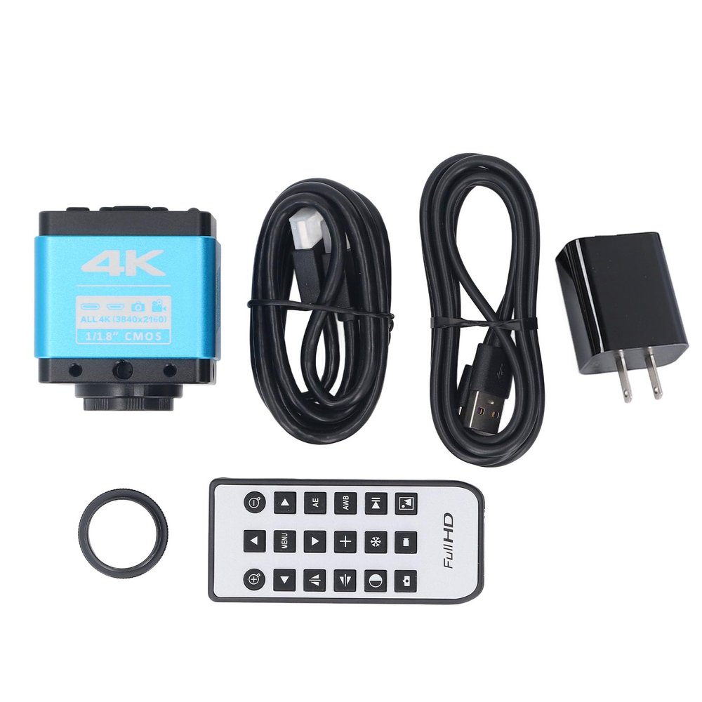 Torvex Microscope Camera, 8.3MP 4K HD Industrial Camera with 1 1.8in CMOS Sensor, 3840x2160 30FPS Camera for Microscope Imaging 12V