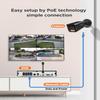 PANOOB 4K PoE Security Camera System 8 Channel, 4X 8MP Wired Security IP Bullet Camera, AI Human Vehicle Detection, 2-Way Audio, Smart Dual Light Color Night Vision, 4K 8CH NVR 2TB HDD, PB65B0408-8MD view 2