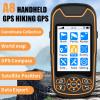 A8 GPS Handheld Navigator, Handheld GPS Survey Equipment, Coordinate Collection, World Map, Satellite Position, Data Export, Data Export, for Farm Land view 2