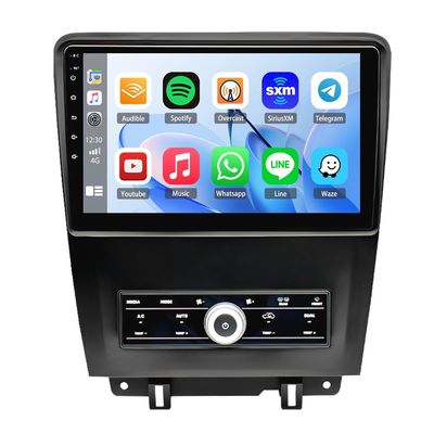 10 inch Android 13 Double Din Car Stereo for Ford Mustang 2010-2014 IPS Touchscreen Screen Car Radio with Wireless CarPlay Android Auto,GPS Head Unit WiFi Bluetooth FM SWC + Backup Camera,2+32GB