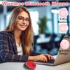 Wireless Bluetooth Mouse, Ergonomic Dual-Mode Rechargeable Silent Portable Mouse with RGB Gradient Breathing Light, for PC Laptop Tablet Computer, Office School Home Adult Student Kids Gift(Red) view 2