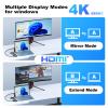 10 in 1 Microsoft Surface Docking Station-Surface Dock with HDMI Ethernet SD/TF Slot 3*USB 3.0+2*USB C 3.0+1*USB C PD,Docking Station for Surface Pro 11/10/9/8/X/7/6/5, Surface Laptop, Surface Book view 3