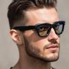 LAISANIM AI Smart Glasses with 5MP Camera & Real Time Translation, 26 Languages & Open Speaker, 4H Playtime & Touch Control, Travel Meeting Trade Business (Anti Blue Lighting Glasses) view 2
