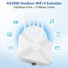 Mugatol AX3000 Outdoor WiFi 6 Extender - 2026 Outdoor Access Point - Long-Range Dual Band WiFi, IP67/PoE/5 Antennas for Events, Commercial Use | Starlink-Compatible view 2