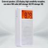 Pocket Radio, Portable Transistor Radio with LCD Display Digital Alarm Clock Sleep Timer, Built in Speakers, Key Backlight Design, Good Reception for Home Outdoor Travel view 3