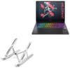 BoxWave Stand and Mount Compatible with HP OMEN MAX 16 - Compact QuickSwitch Stand, Portable Multi Angle Viewing Foldable Riser - Metallic Silver view 1